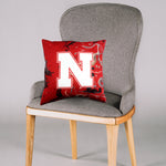 Nebraska Cornhuskers 2 Sided Color Swept Decorative Pillow, 16" x 16"