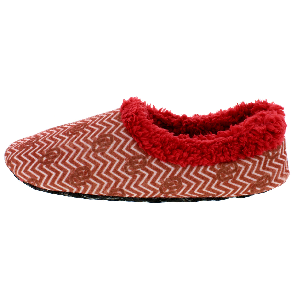 Oklahoma Sooners Chevron Slip On Slippers