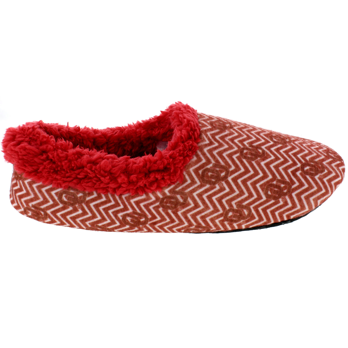 Oklahoma Sooners Chevron Slip On Slippers