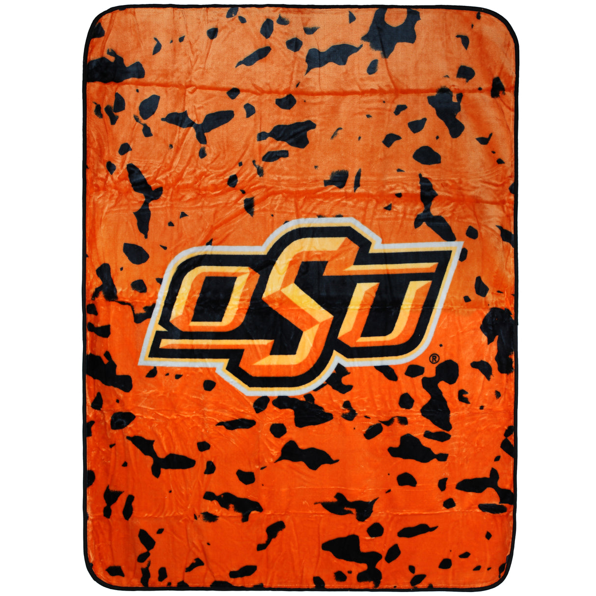 Oklahoma State Cowboys Plush Throw Blanket, Bedspread, 86" x 63"