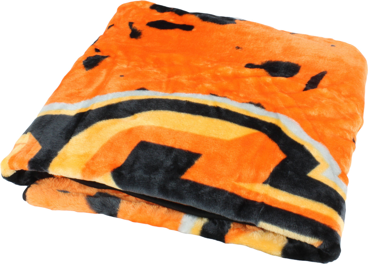 Oklahoma State Cowboys Plush Throw Blanket, Bedspread, 86" x 63"