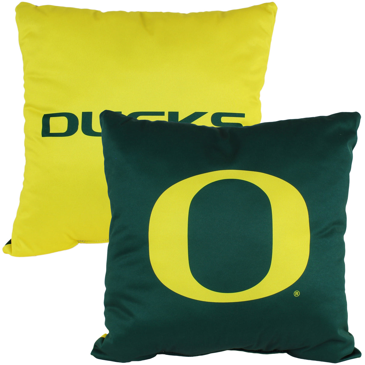 Oregon Ducks 2 Sided Decorative Pillow, 16" x 16", Made in the USA