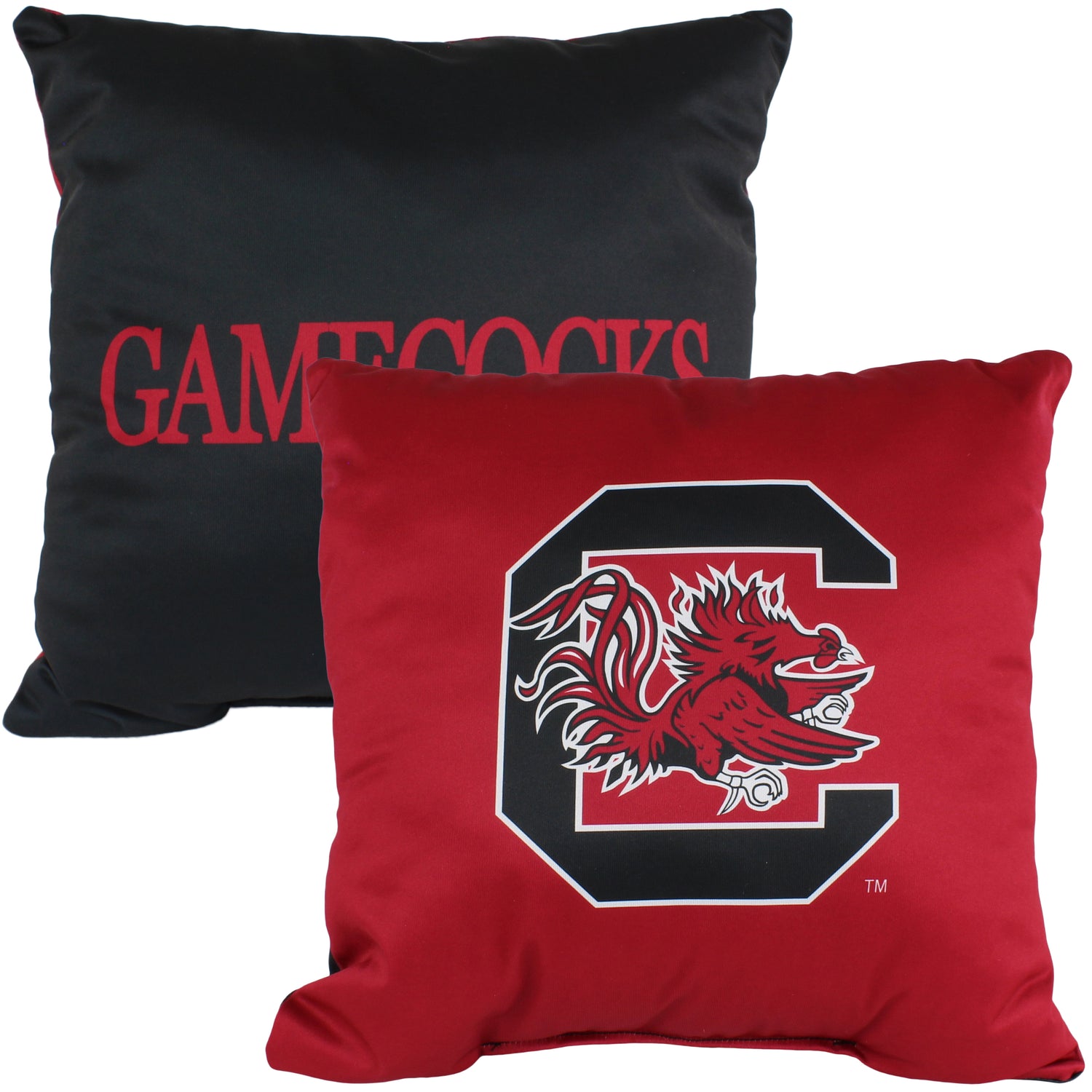 South Carolina Gamecocks 2 Sided Decorative Pillow, 16" x 16", Made in the USA
