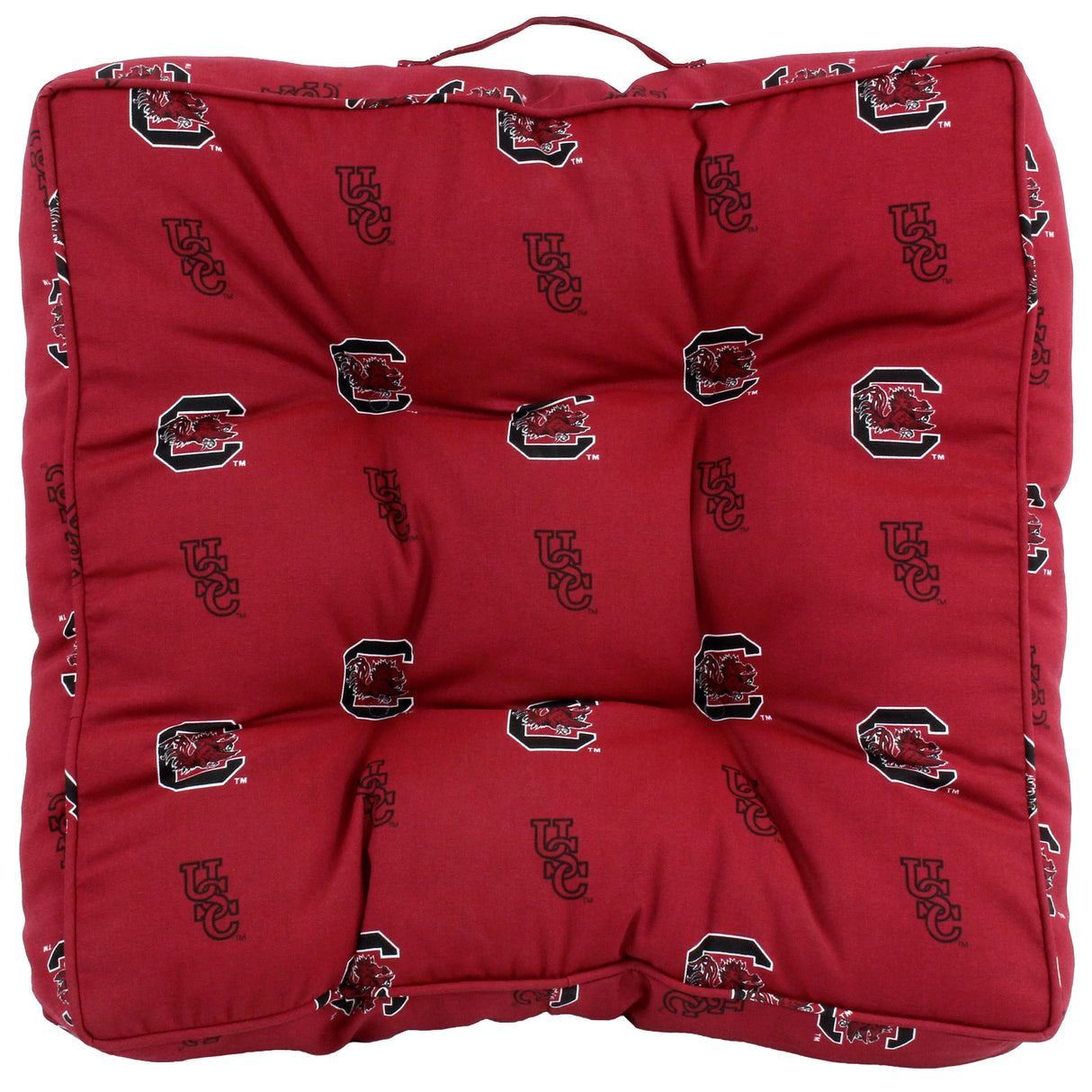 South Carolina Gamecocks Floor Pillow or Pet Bed, 24" x 24" Square
