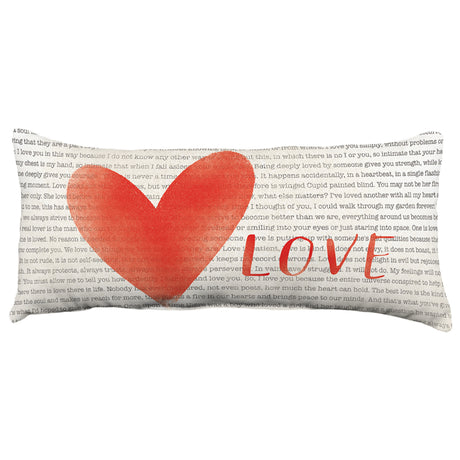 Love Quotes Reversible Throw Pillow - 2 Sizes