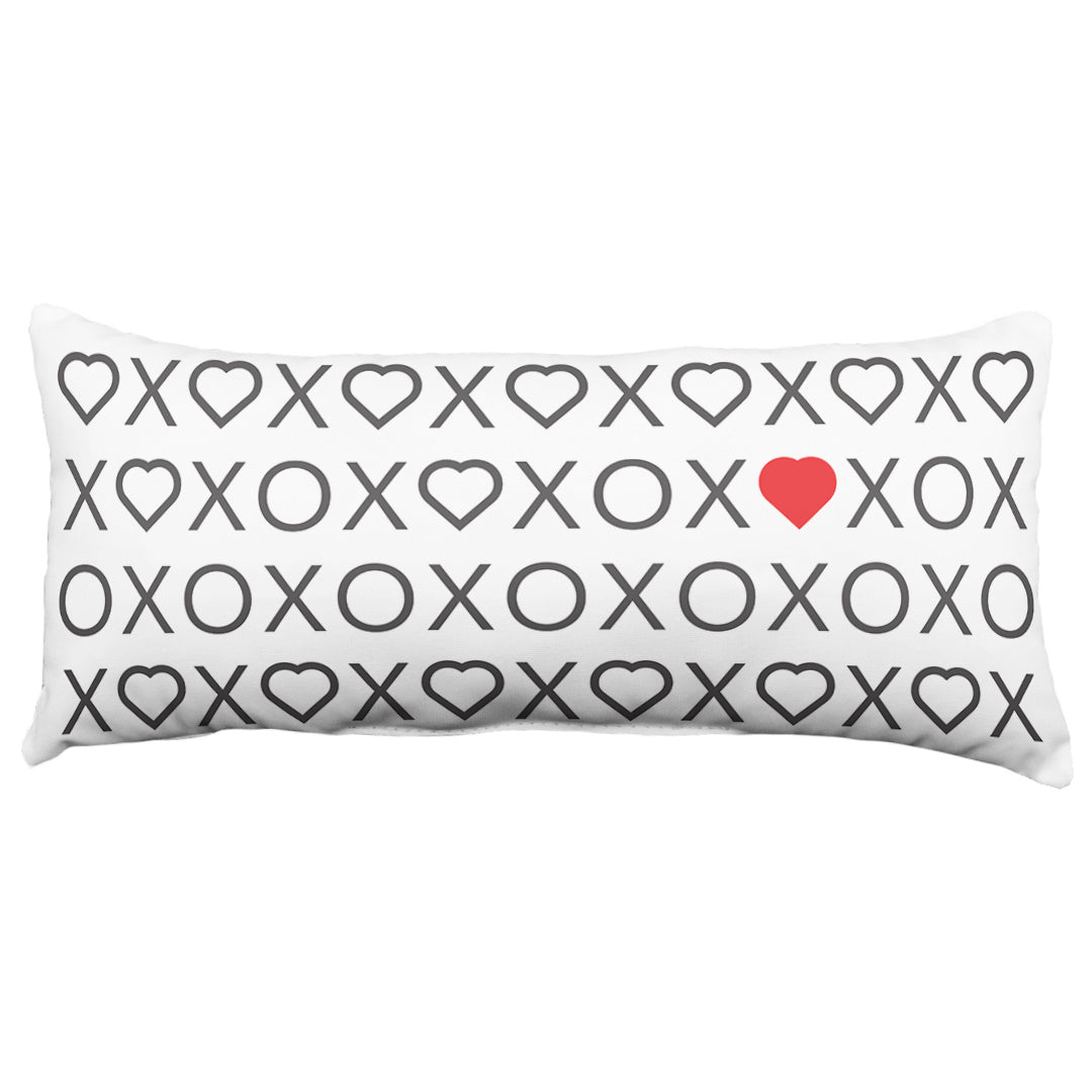 Xs Hearts and Os Double Sided Throw Pillow - 2 Sizes