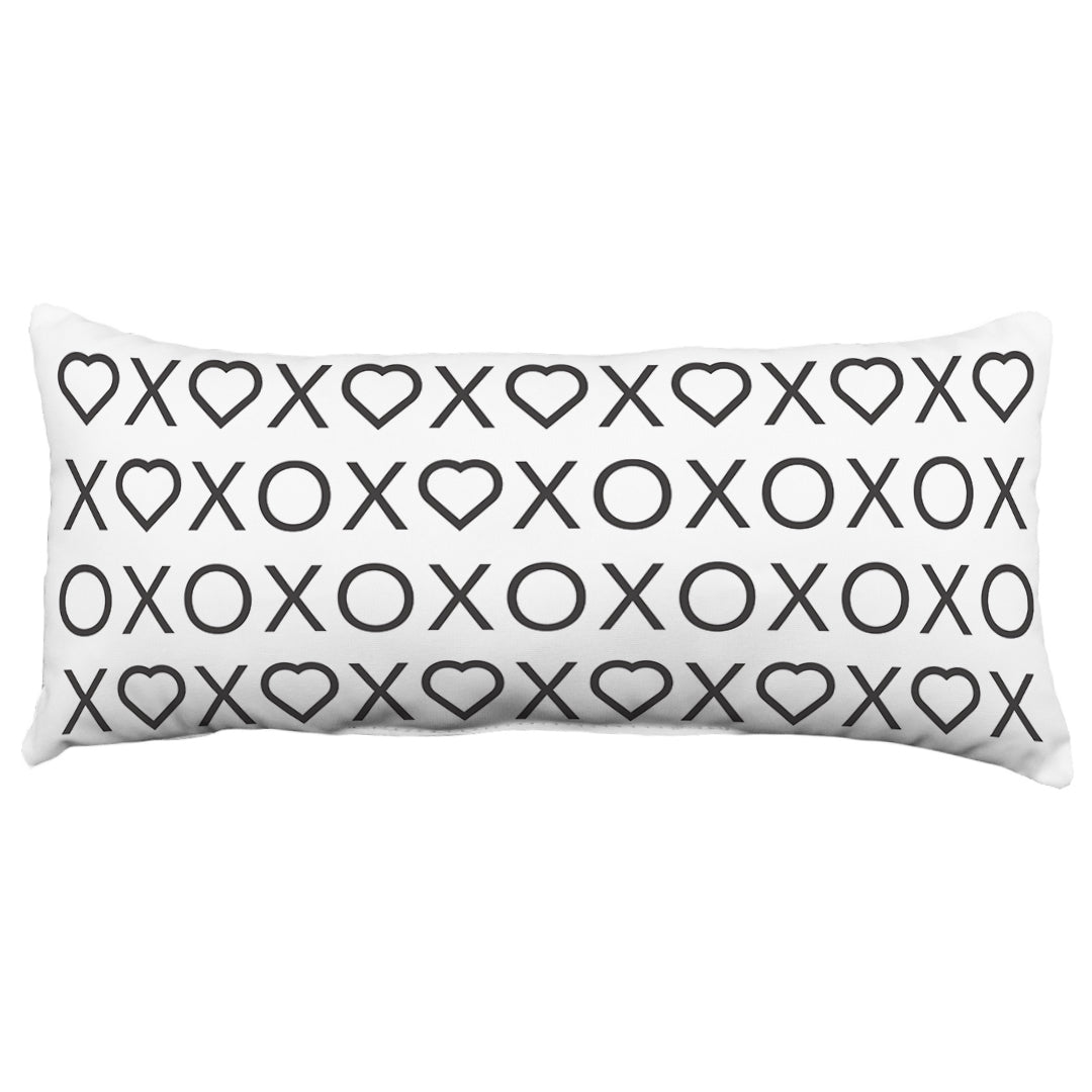 Xs Hearts and Os Double Sided Throw Pillow - 2 Sizes