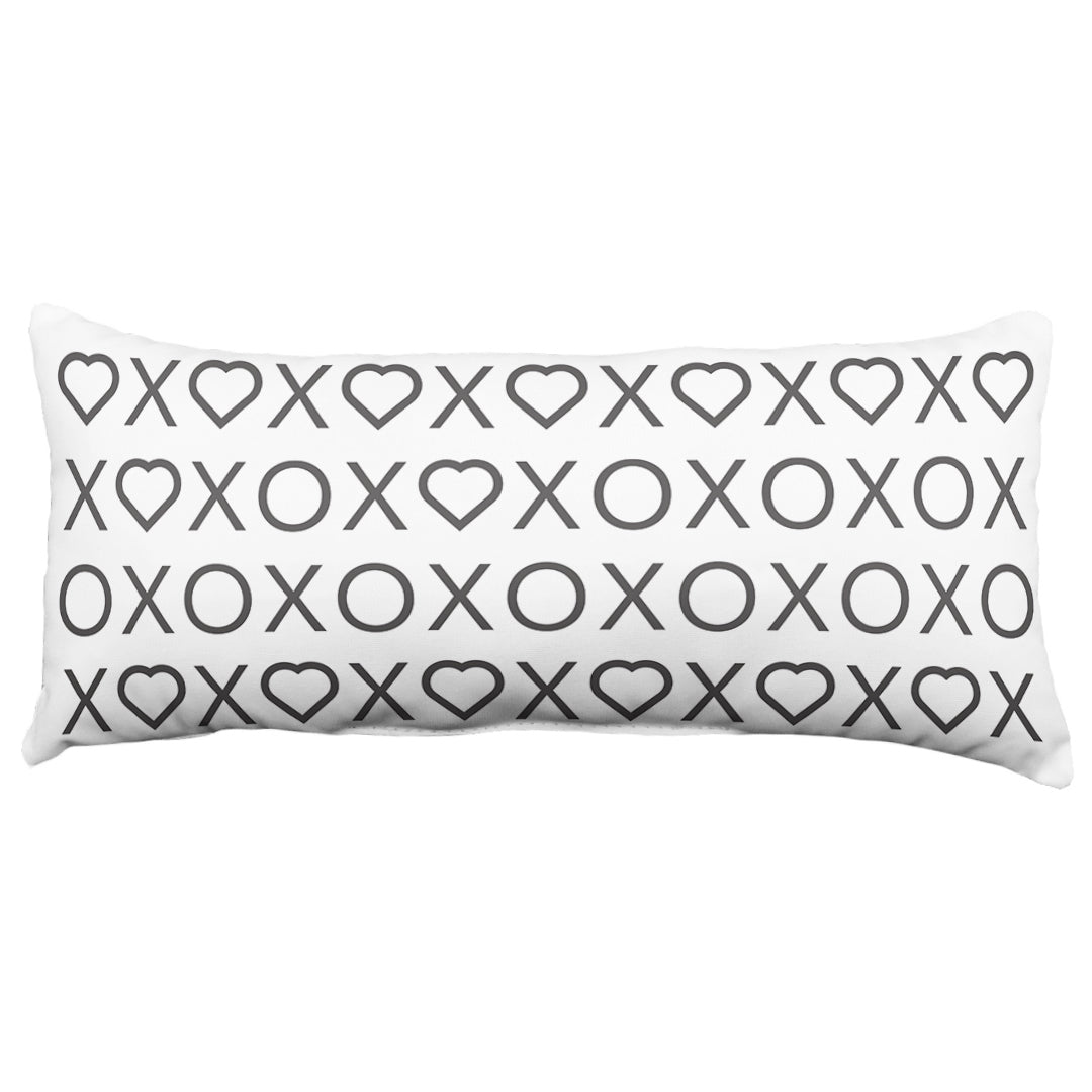 Xs Hearts and Os Double Sided Throw Pillow - 2 Sizes