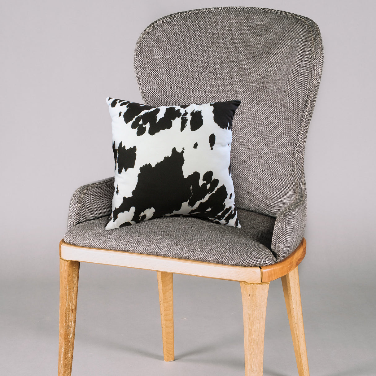 Cow Print Decorative Pillow, Made in the USA