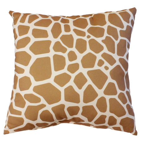 Giraffe Print Decorative Pillow, Made in the USA