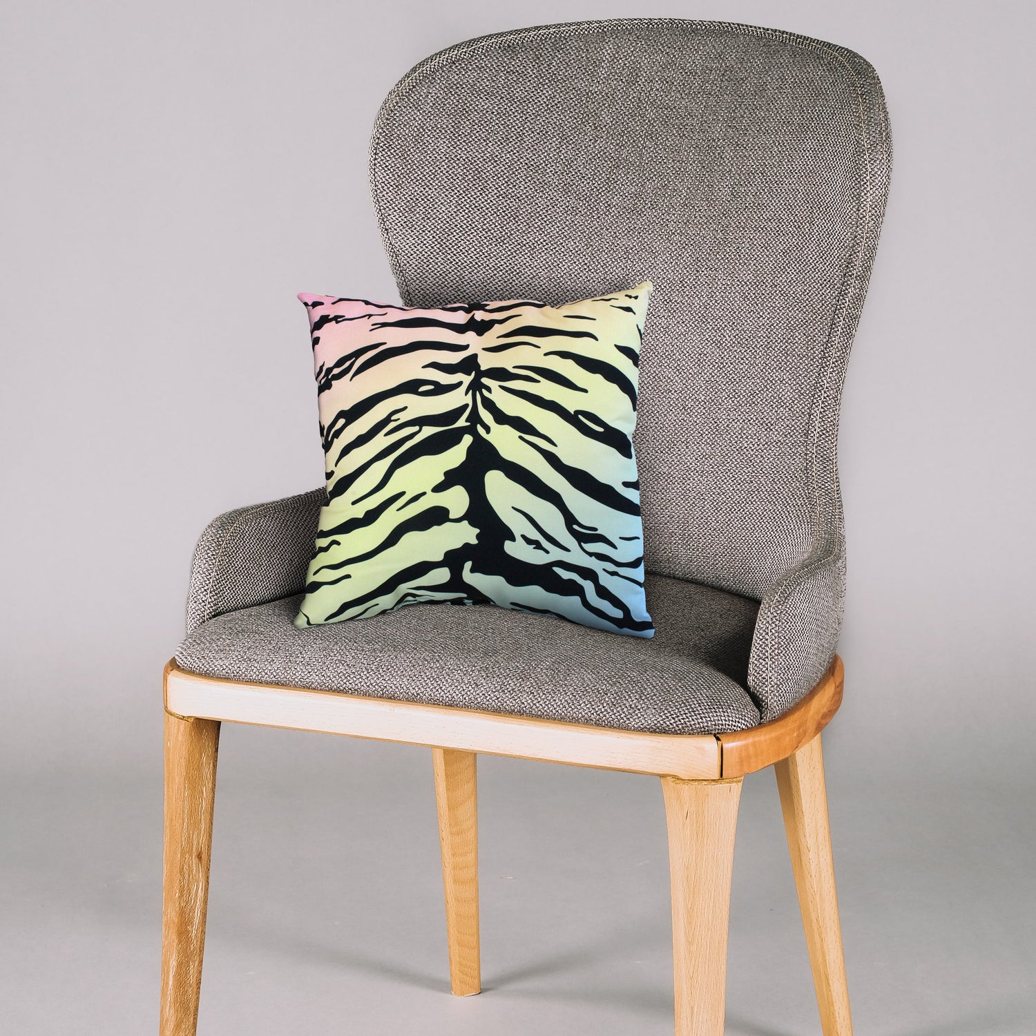 Tiger Print Decorative Pillow, Made in the USA