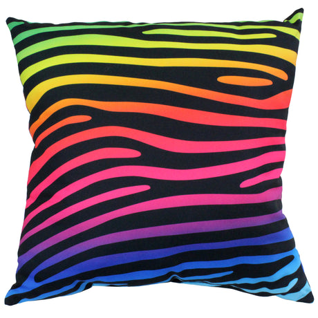 Zebra Print Decorative Pillow, Made in the USA