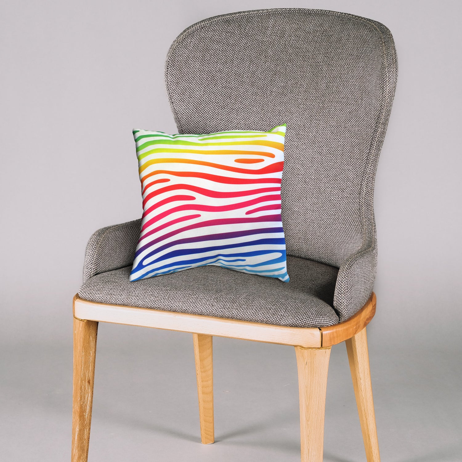 Zebra Print Decorative Pillow, Made in the USA