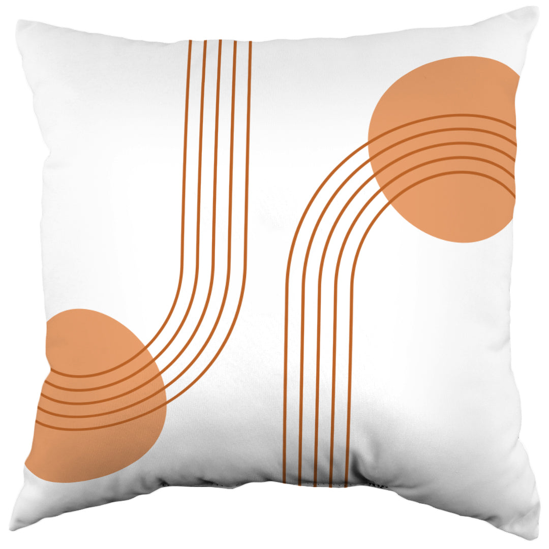 Geometric Mid Century Modern Double Decorative Pillow, 2 Sizes, Made in the USA