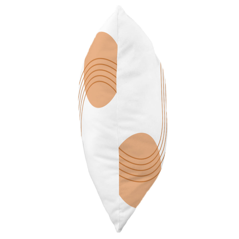 Geometric Mid Century Modern Double Decorative Pillow, 2 Sizes, Made in the USA