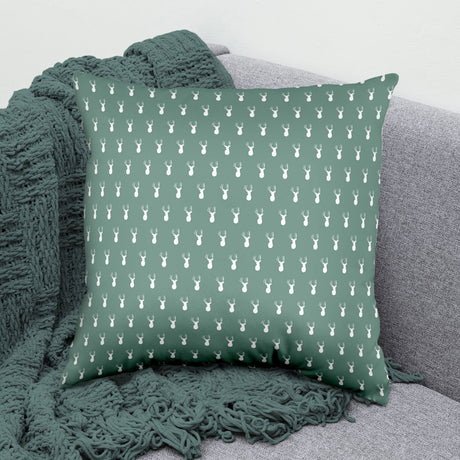 Deer Pattern Decorative Pillow, Made in the USA, 2 Sizes
