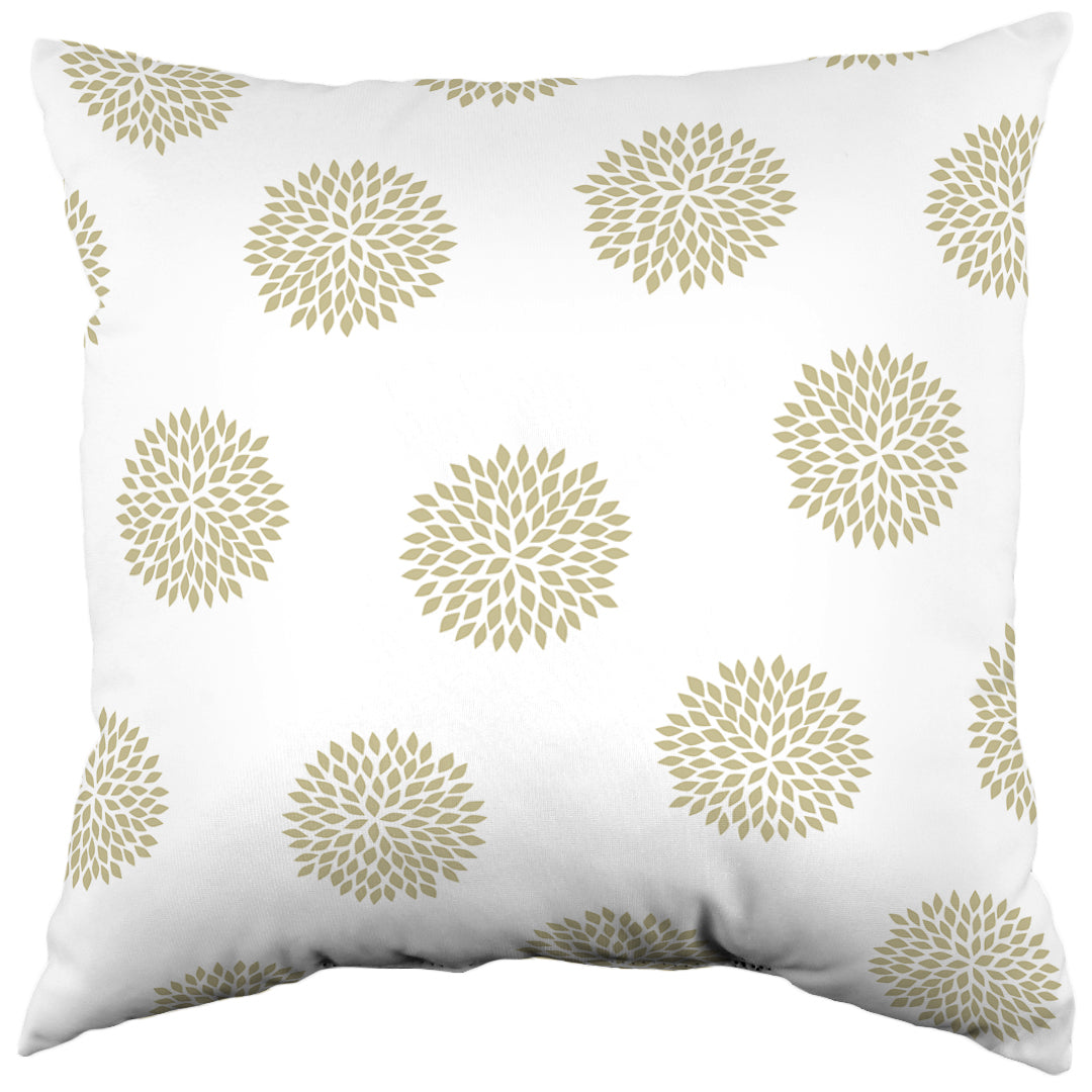 Boho Flowers Decorative Pillow, 2 Sizes, Made in the USA