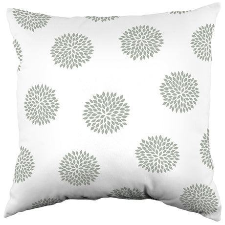 Boho Flowers Decorative Pillow, 2 Sizes, Made in the USA