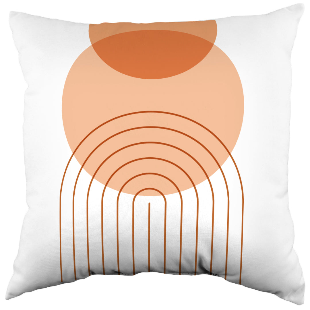 Geometric Mid Century Modern Column Decorative Pillow, 2 Sizes, Made in the USA