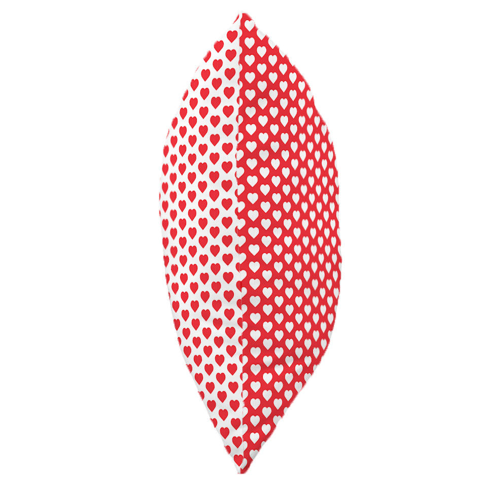 Heart Pattern Double Sided Throw Pillow, 2 Sizes