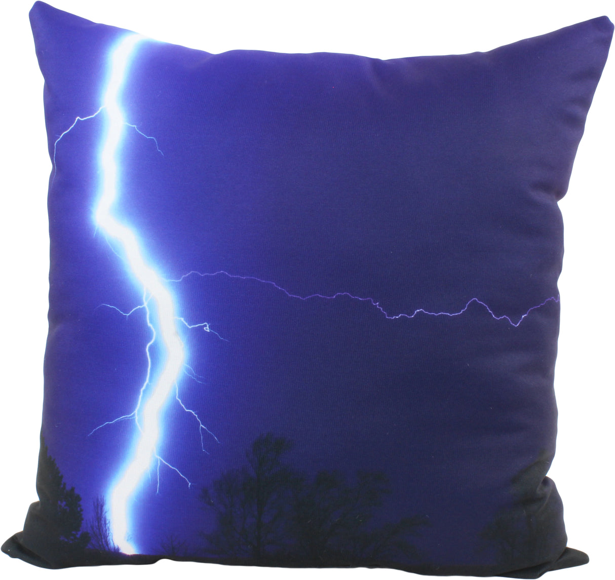 Lighting Strike, Hwy 84, Hartington, NE, 16" Decorative Pillow, Made in the USA