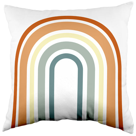 Boho Rainbow Decorative Pillow, 2 Sizes, Made in the USA