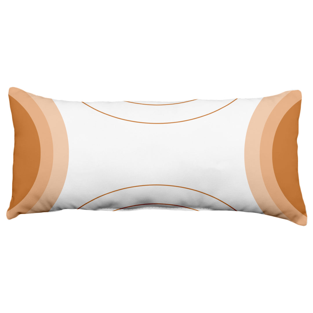 Geometric Mid Century Modern Circles Decorative Pillow, Made in the USA