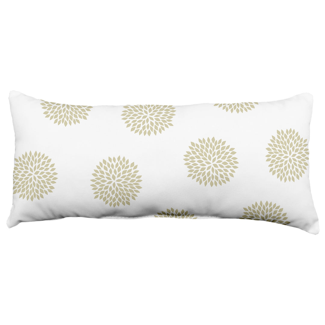 Boho Flowers Decorative Pillow, 2 Sizes, Made in the USA