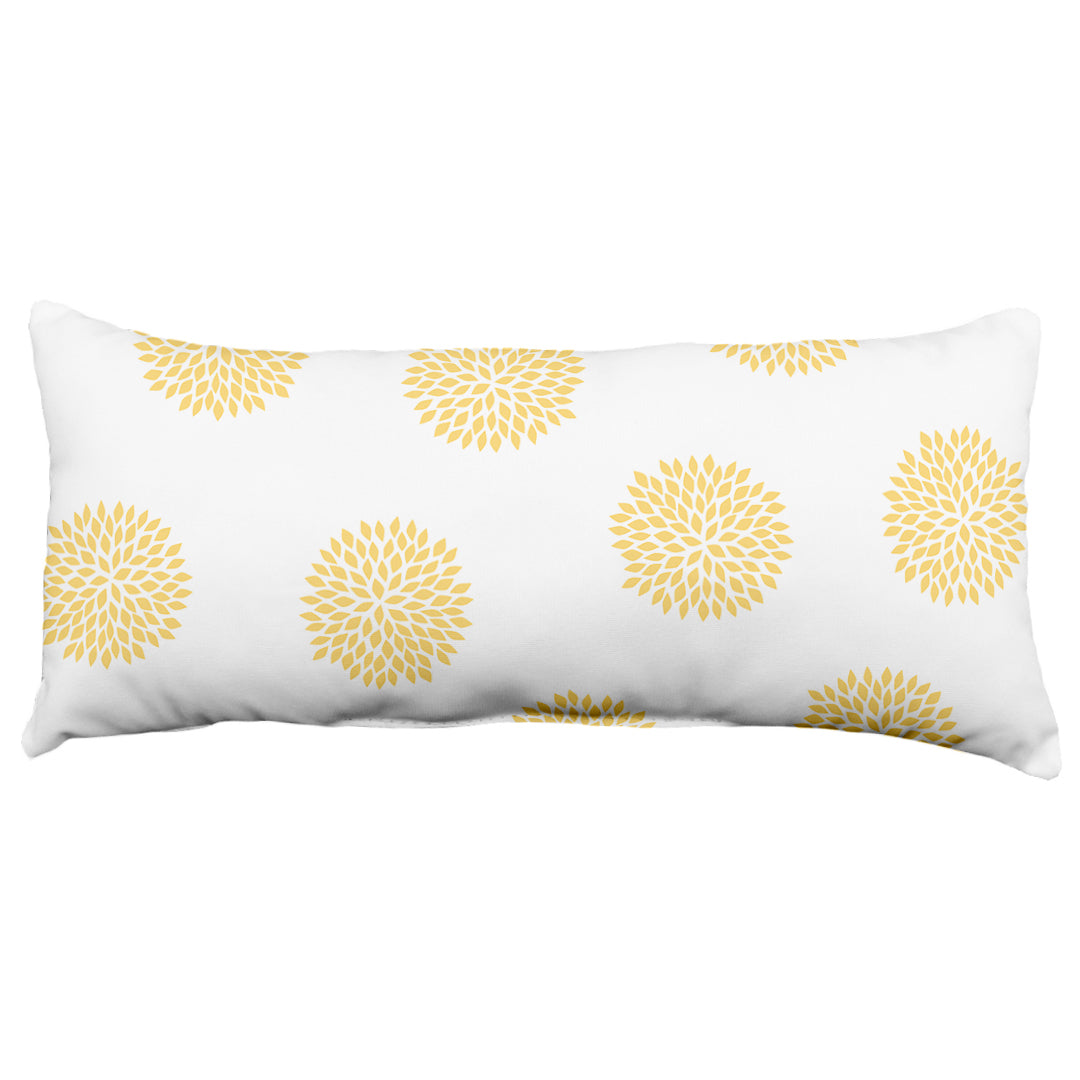 Boho Flowers Decorative Pillow, 2 Sizes, Made in the USA