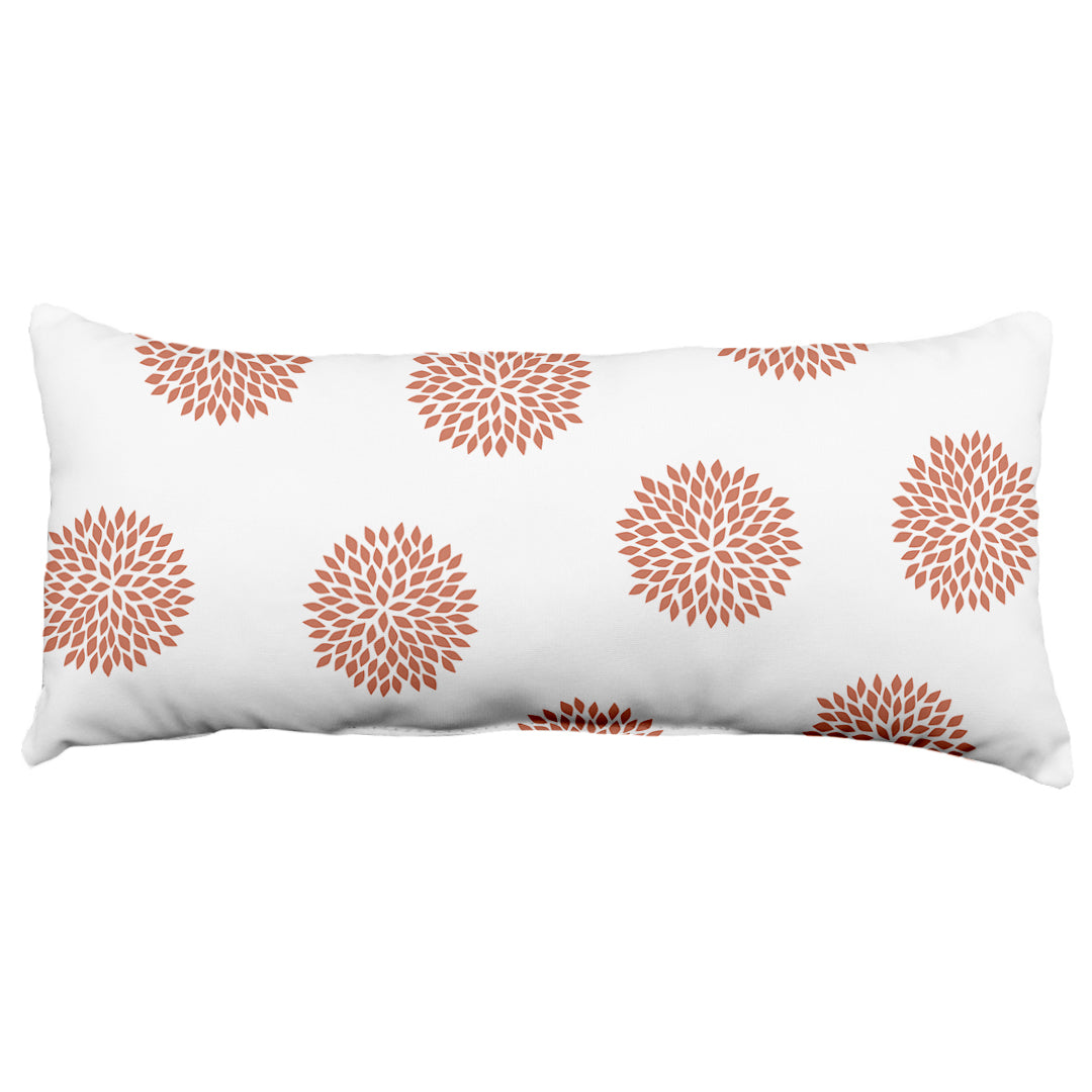 Boho Flowers Decorative Pillow, 2 Sizes, Made in the USA