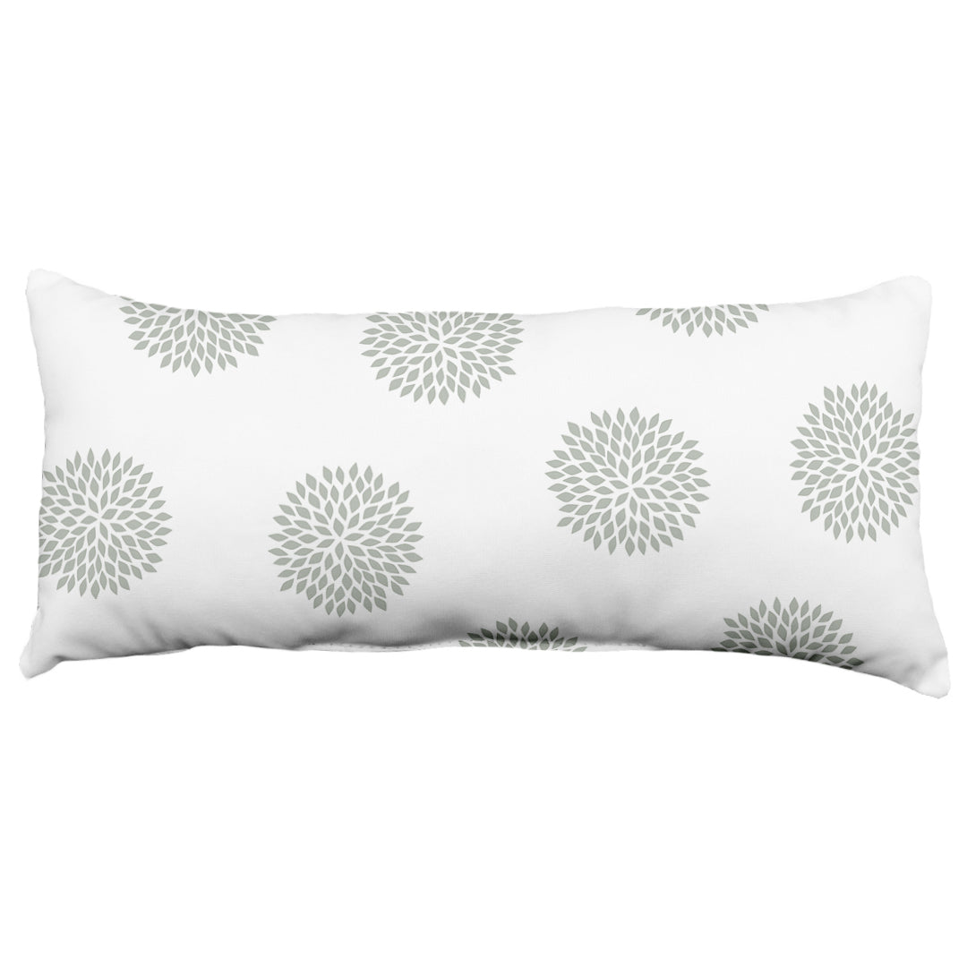 Boho Flowers Decorative Pillow, 2 Sizes, Made in the USA