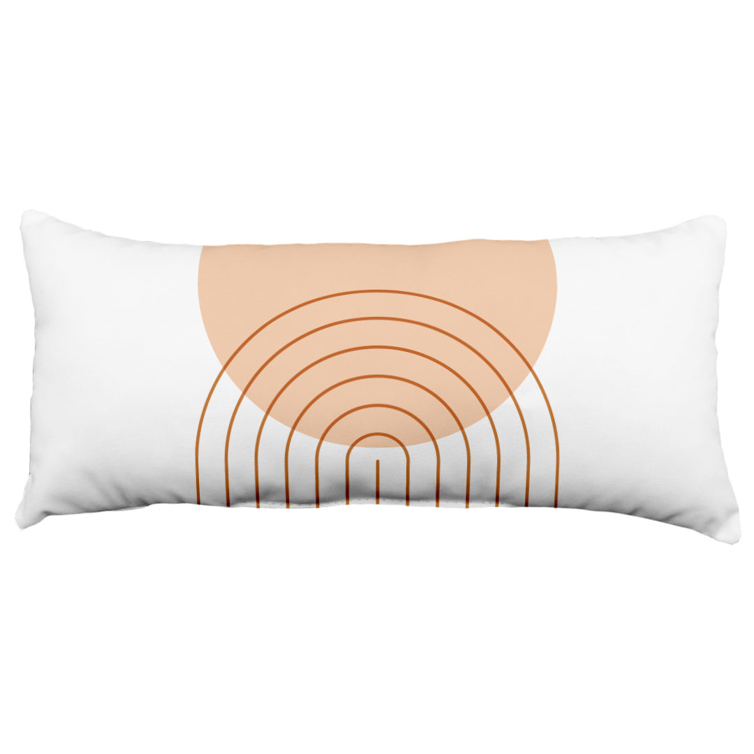 Geometric Mid Century Modern Column Decorative Pillow, 2 Sizes, Made in the USA