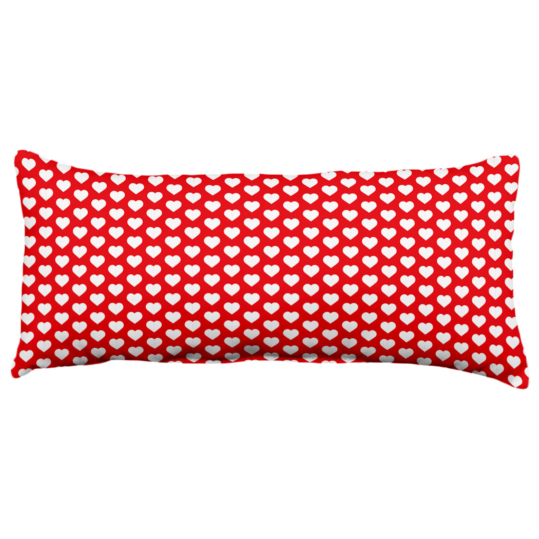 Heart Pattern Double Sided Throw Pillow, 2 Sizes