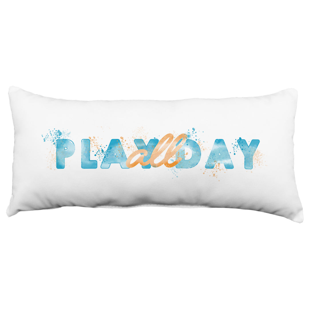 Play All Day Decorative Pillow, 16" x 16", Made in the USA, 2 Sizes