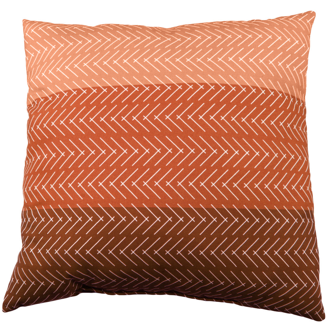 Color Block Hatch Decorative Pillow, Made in the USA