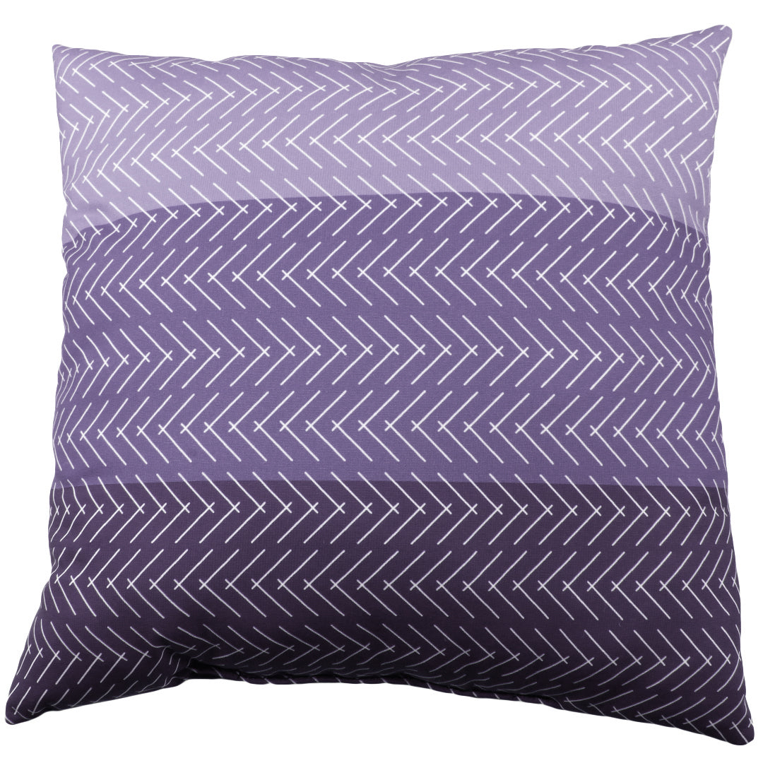 Color Block Hatch Decorative Pillow, Made in the USA
