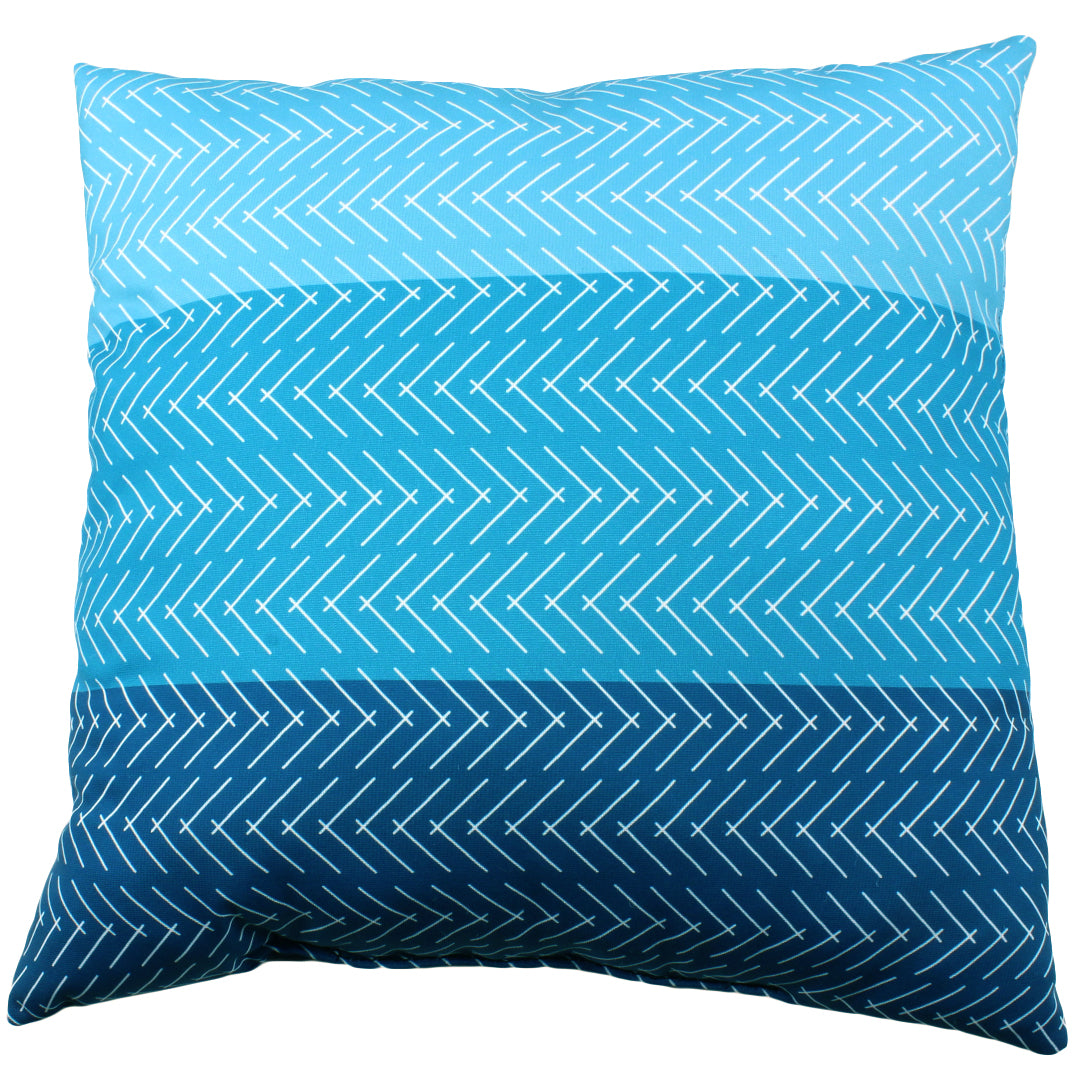 Color Block Hatch Decorative Pillow, Made in the USA