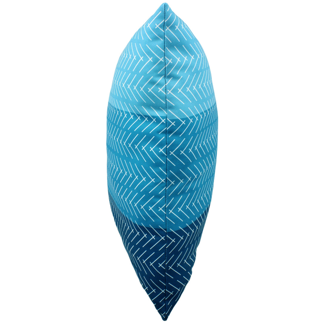 Color Block Hatch Decorative Pillow, Made in the USA