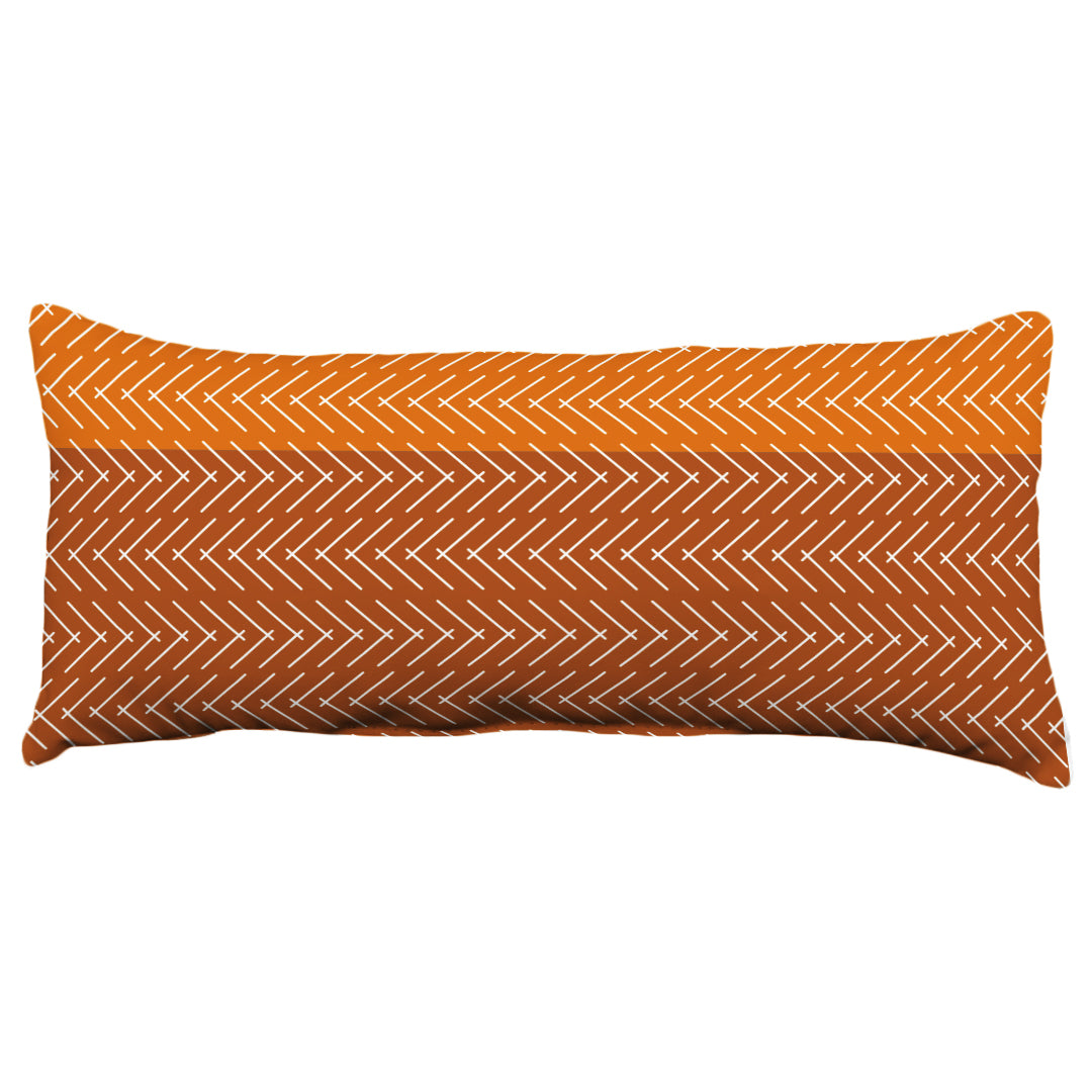 Color Block Hatch Decorative Pillow, Made in the USA