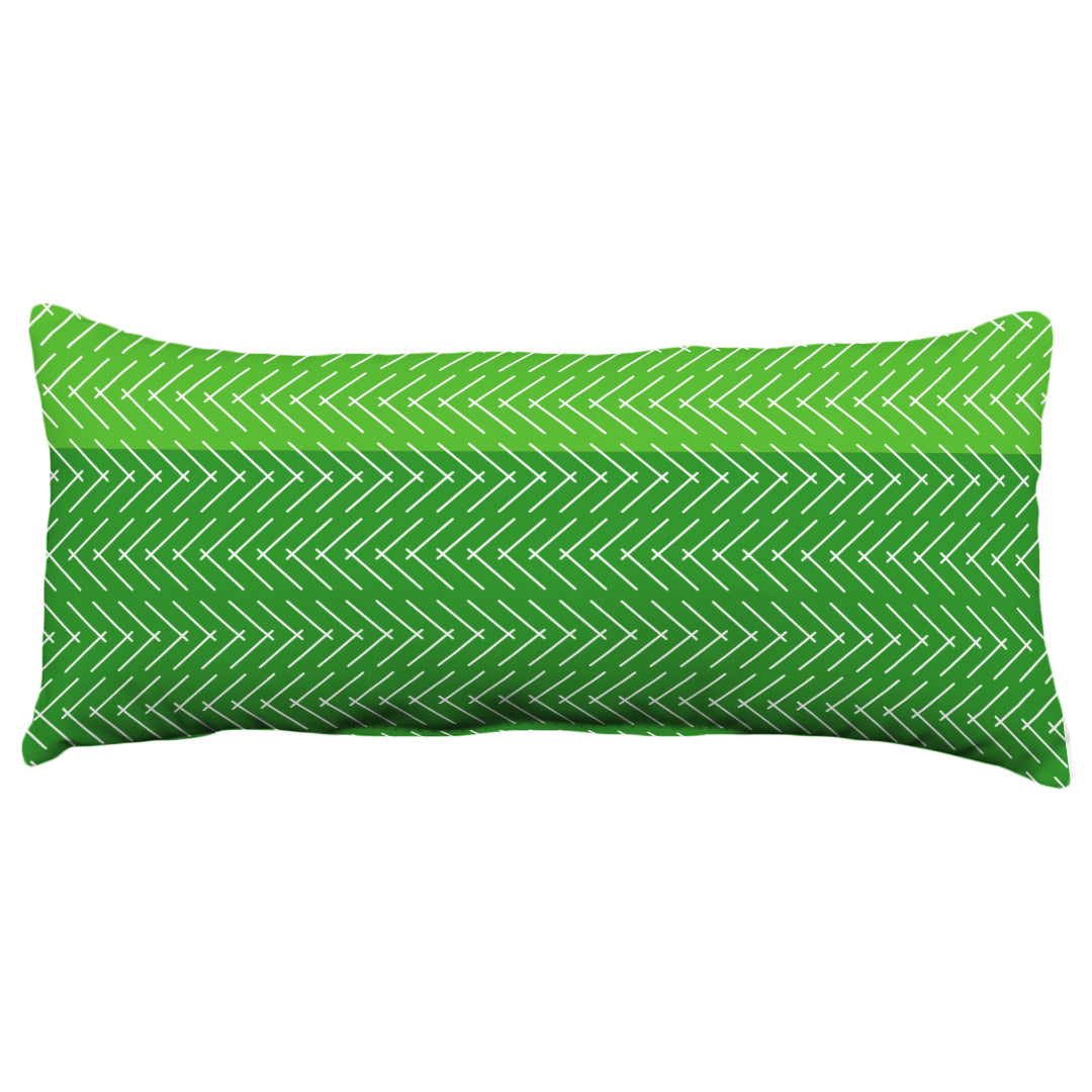 Color Block Hatch Decorative Pillow, Made in the USA