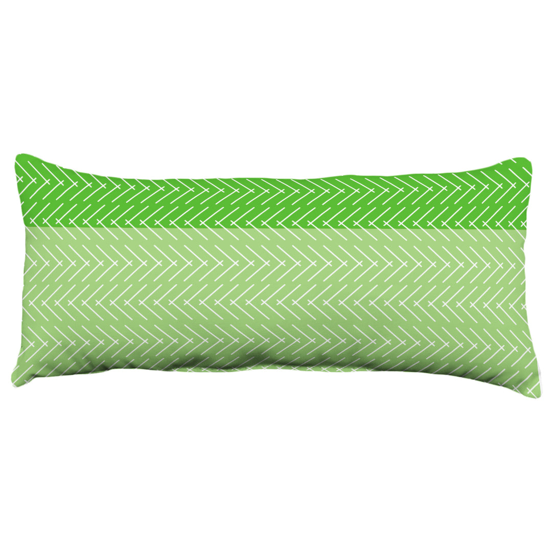 Color Block Hatch Decorative Pillow, Made in the USA