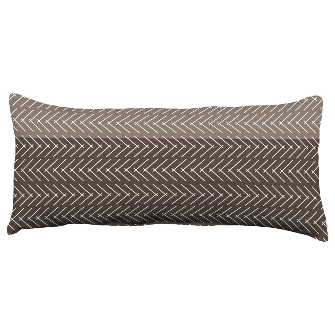 Color Block Hatch Decorative Pillow, Made in the USA