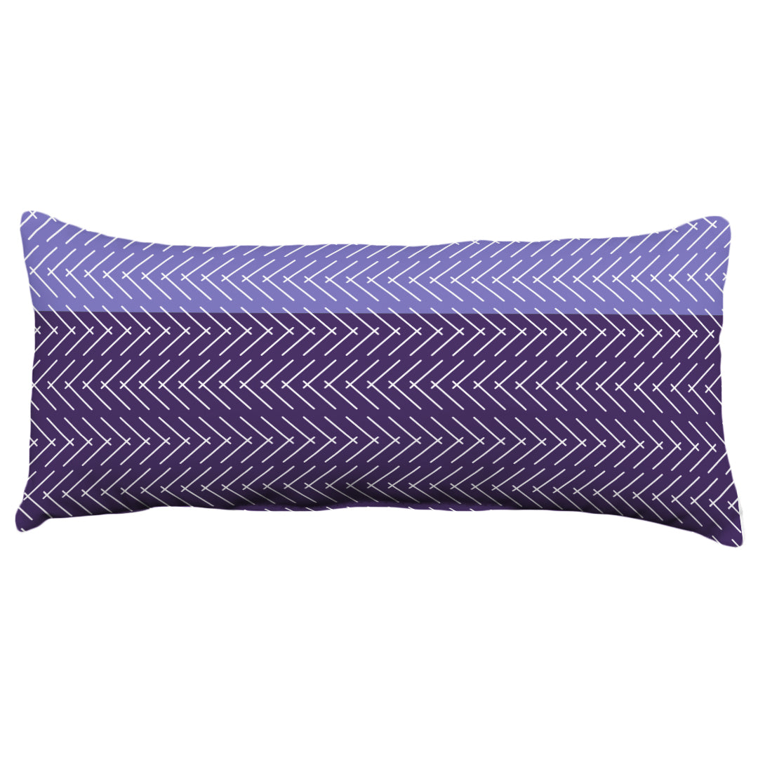 Color Block Hatch Decorative Pillow, Made in the USA