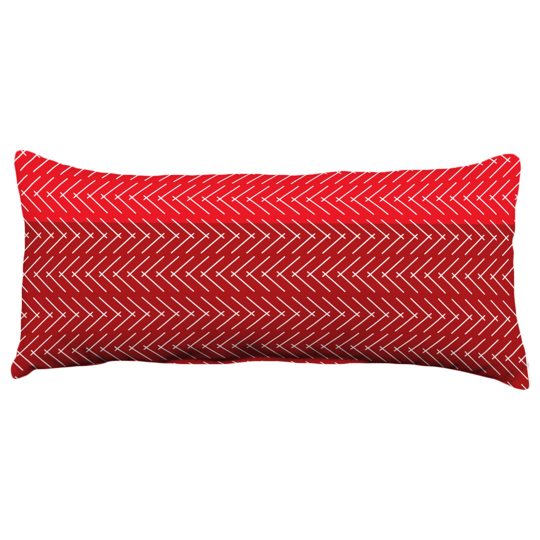 Color Block Hatch Decorative Pillow, Made in the USA