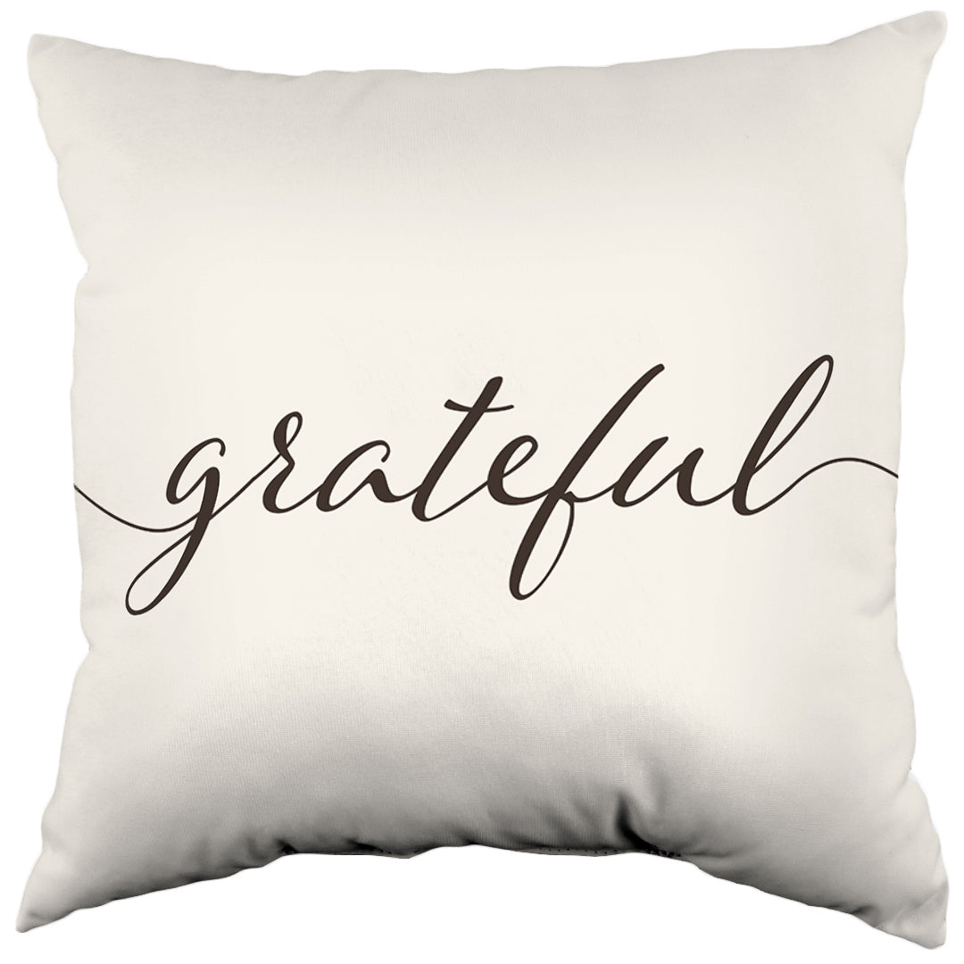 Grateful Decorative Pillow, Made in the USA, 2 Sizes