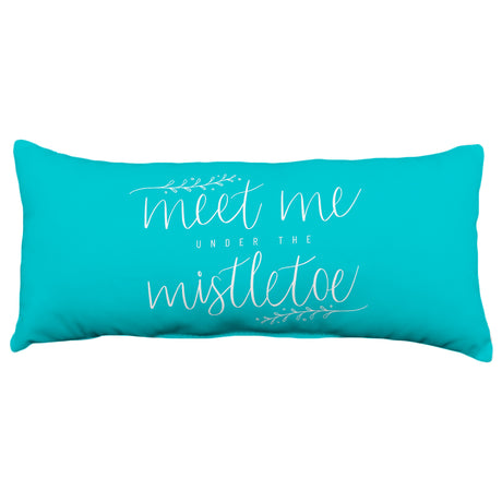Meet Me Under the Mistletoe Decorative Pillow, Made in the USA, 2 Sizes