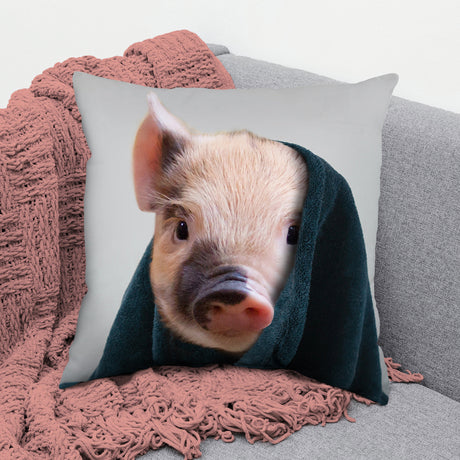 Pig in a Blanket Decorative Pillow, Made in the USA, 2 Sizes