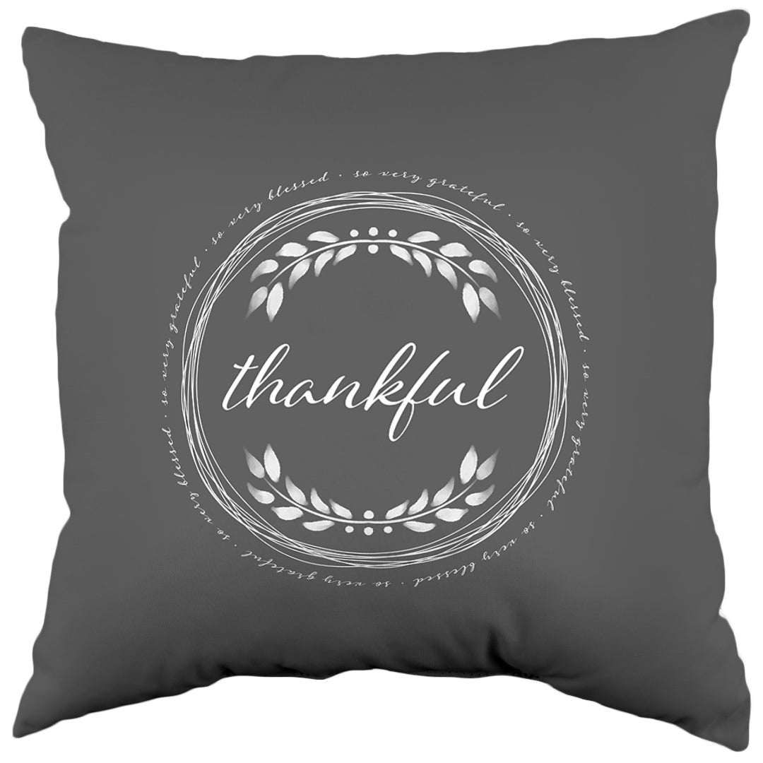 So Very Grateful Decorative Pillow, Made in the USA