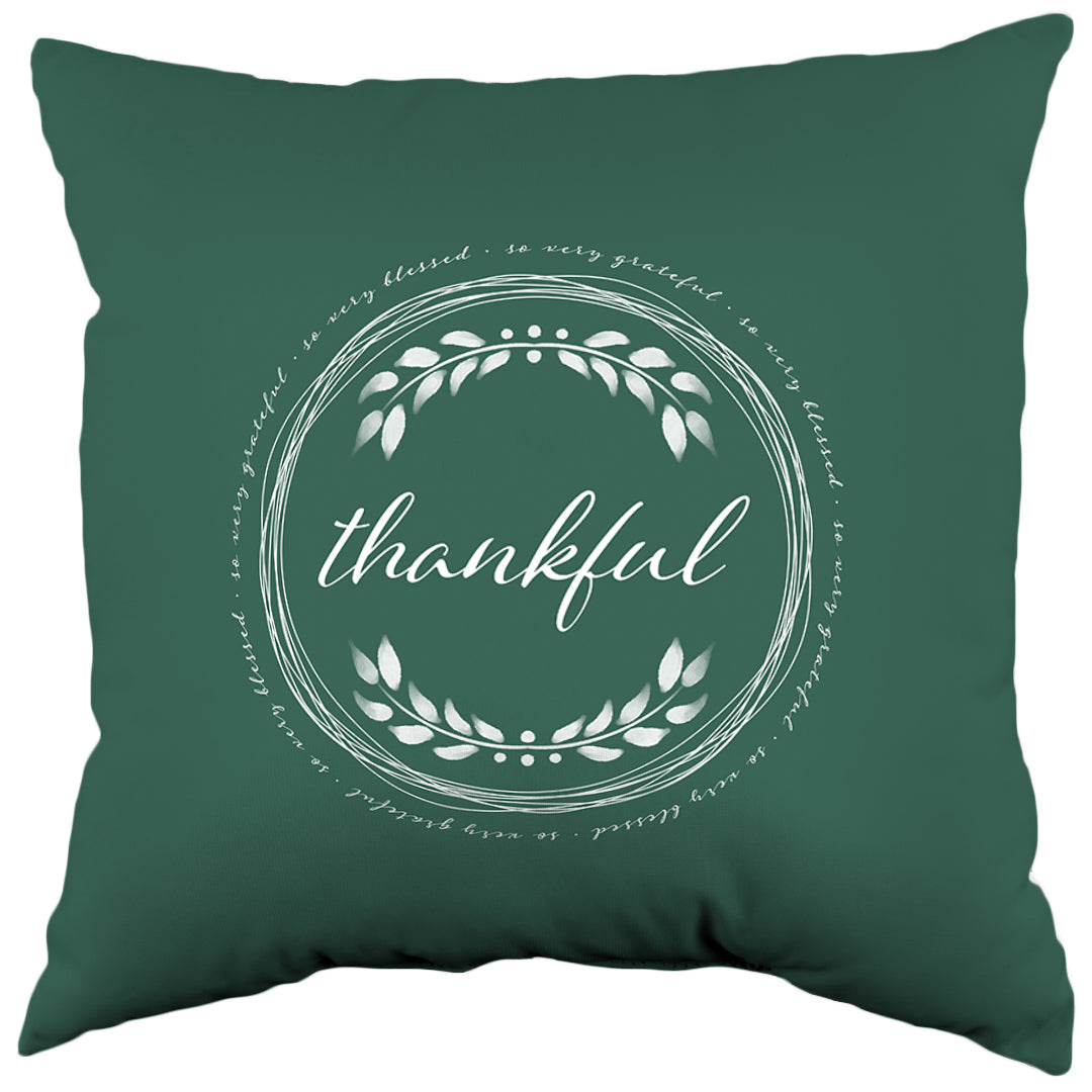 So Very Grateful Decorative Pillow, Made in the USA