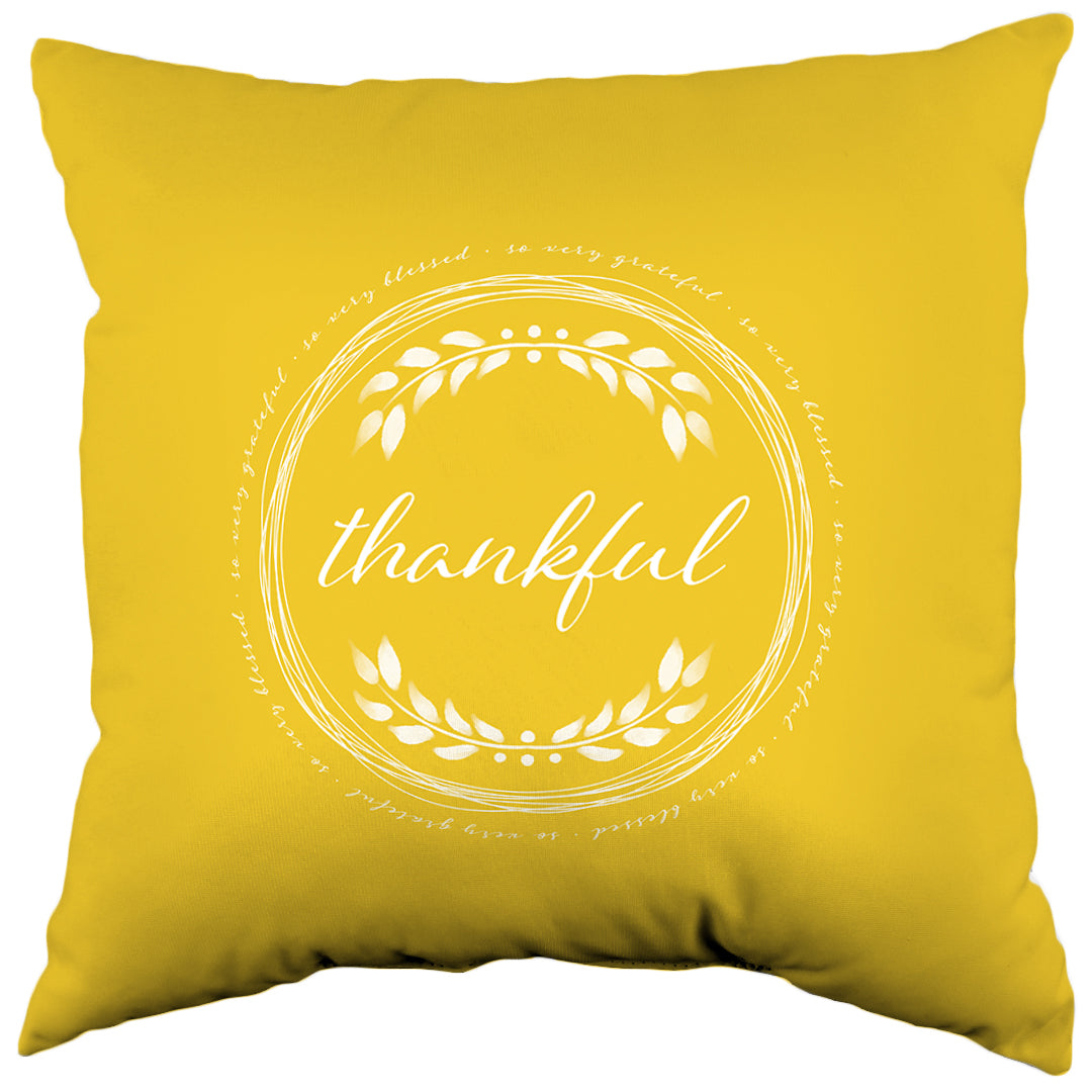 So Very Grateful Decorative Pillow, Made in the USA